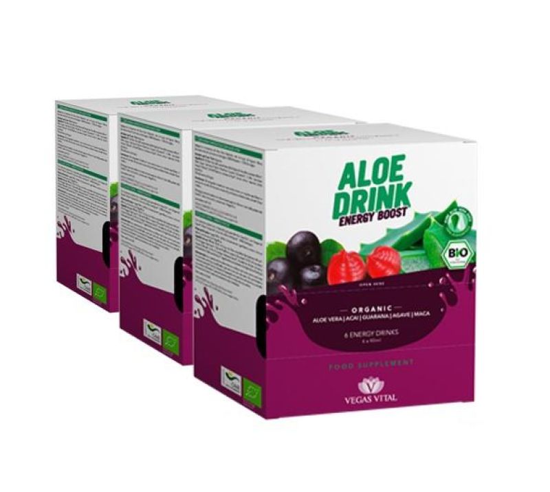 Aloe Drink Energy Boost 3er Pack